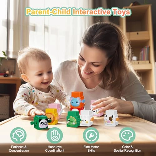 Stacking Toys Set - 3 years and up 6 pieces