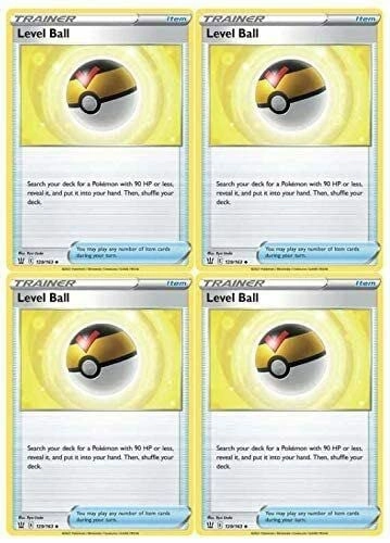 Pokémon Level Ball 129/163 - Battle Styles Trainer Card 4pcs