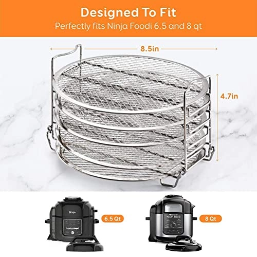 Air Fryer Rack - food-grade 304 stainless steel 5pcs