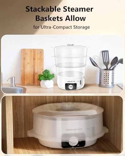 Electric Food Steamer - 13.7 Quarts