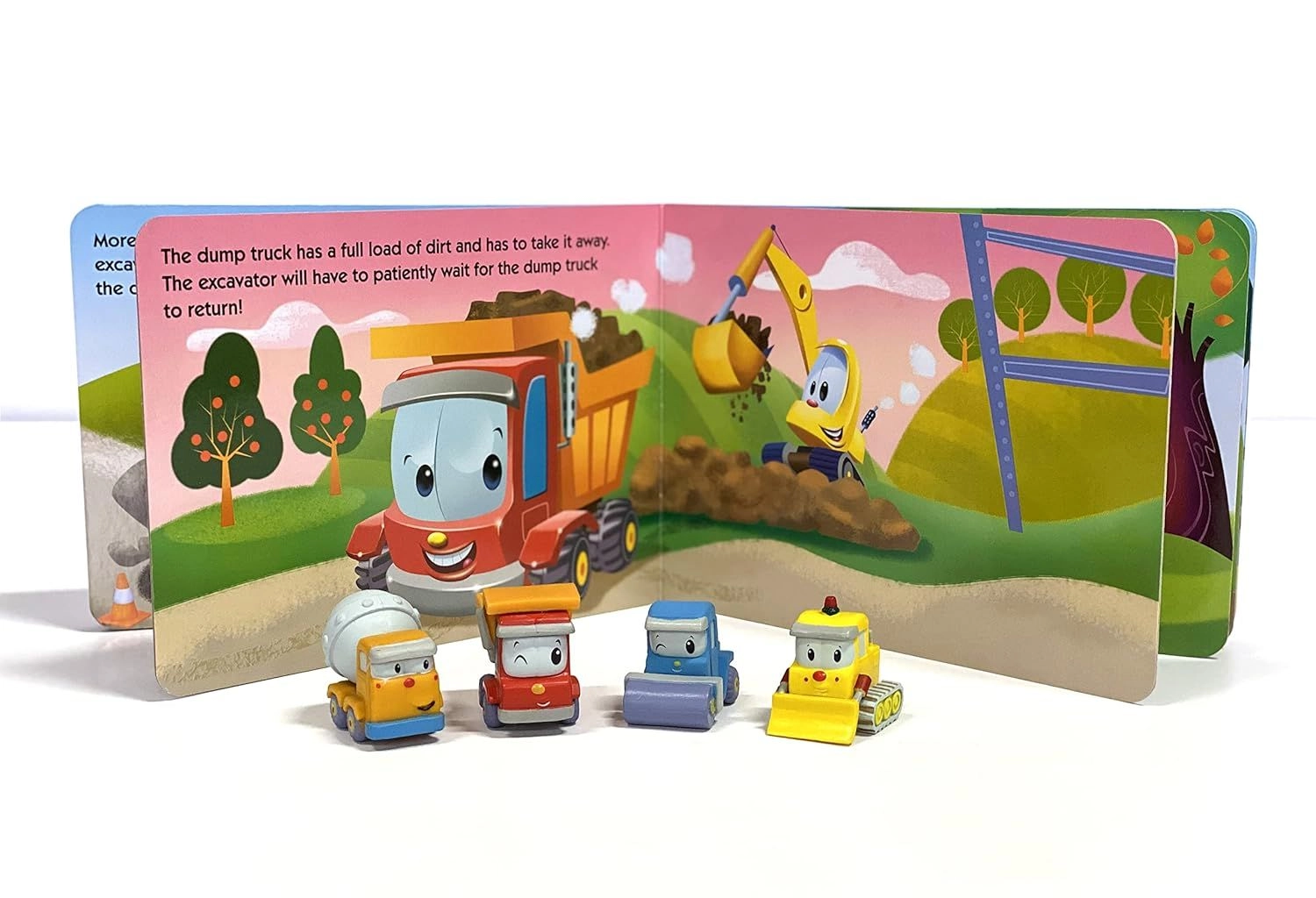 Busy Builders Construction Wood Book - 3 years+