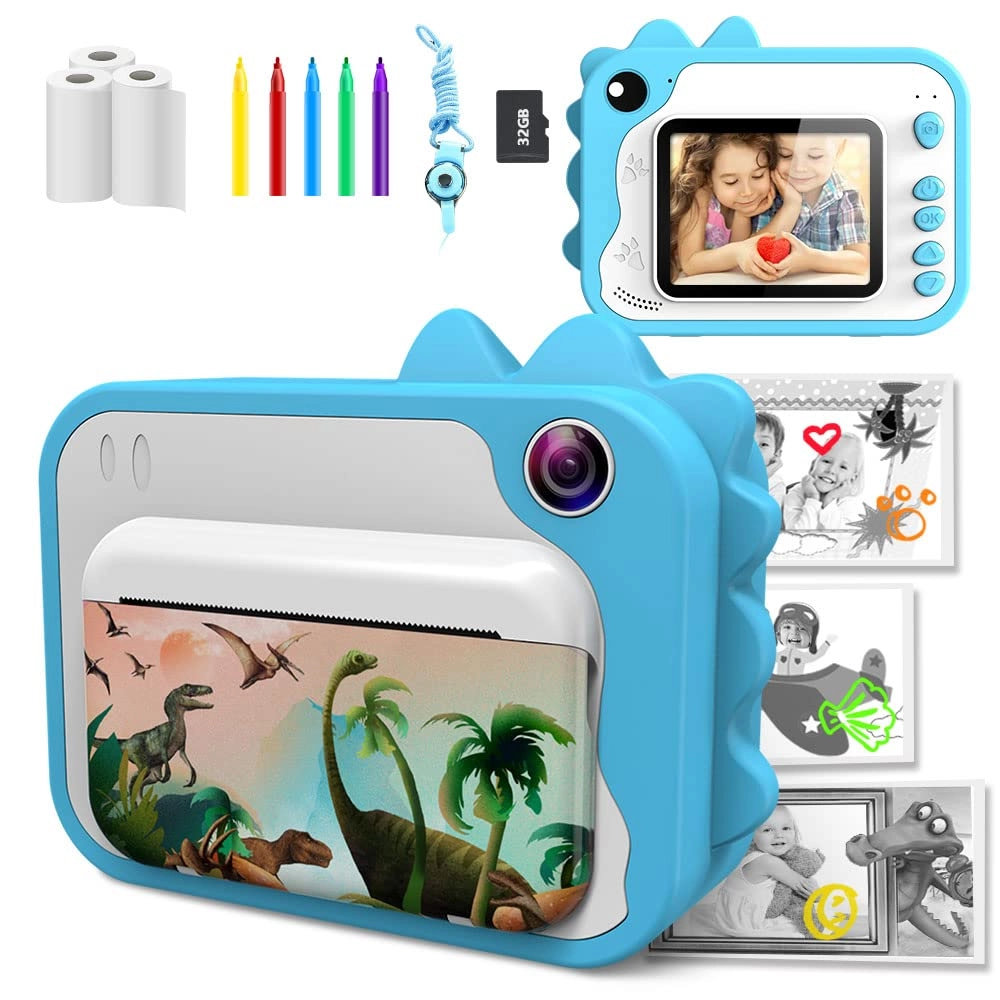 USHINING Kids Print Camera