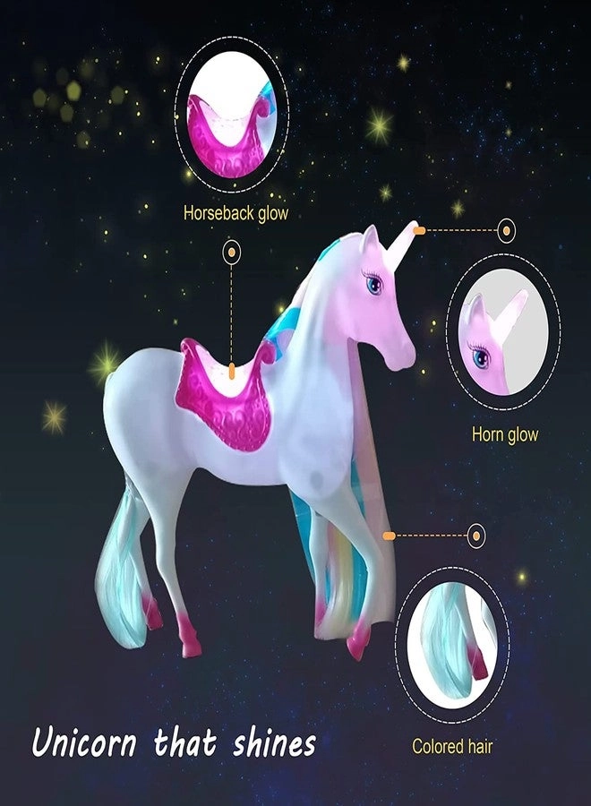 Unicorn Princess Doll - Magical Light Mane and Tail Set