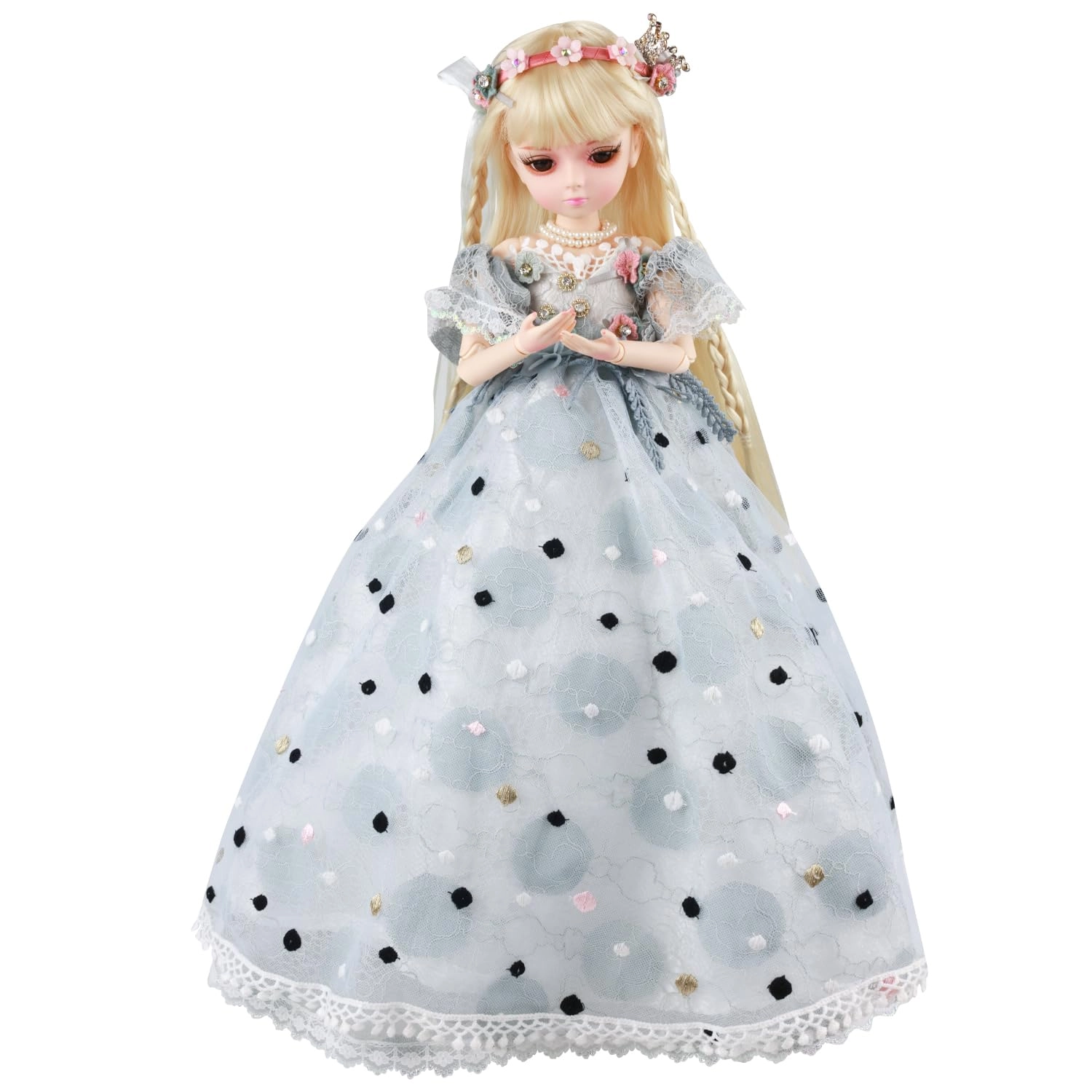 Proudoll Enchanted Princess Collection - 45cm Plastic Gold Straight Hair Ages 15+