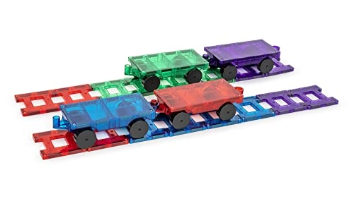Magnetic Tiles Train Set - Cars Vehicle 20 pcs