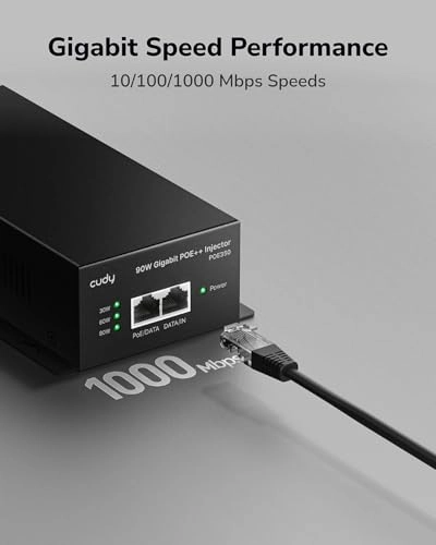 POE350 - 48V ~ 52V 90W 1 port IEEE 802.3af/802.3at/802.3bt 10/100/1000Mbps