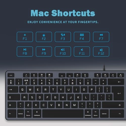 Slim USB Wired Keyboard - UK Wired