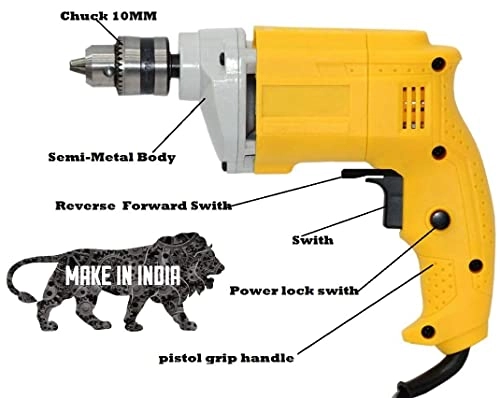 10mm Drill machine - 300W-450 Watt 2600 RPM