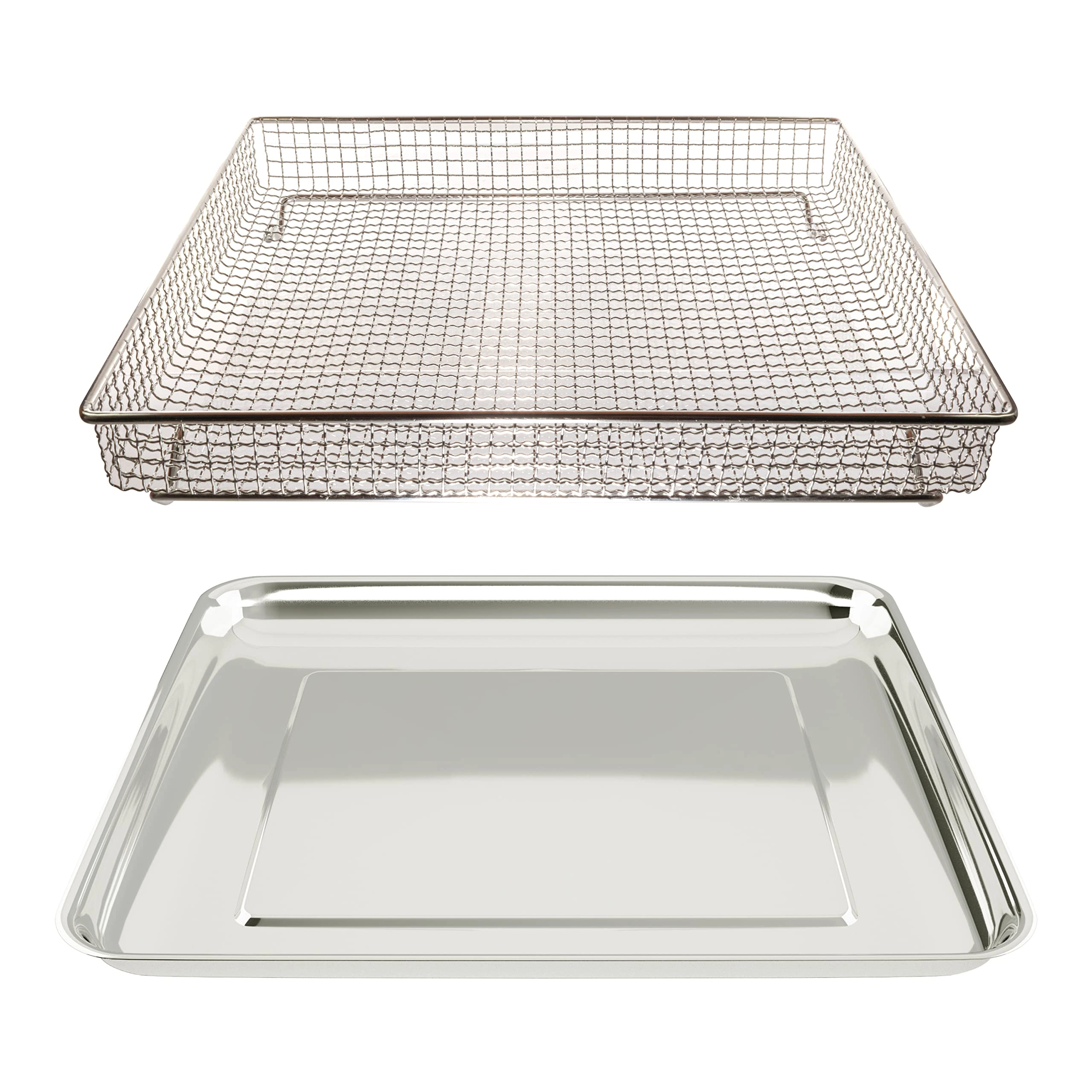 Univen Baking Tray Pan - Stainless Steel + Air Fryer Basket