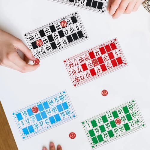 Russian Lotto - Over 3 Years 48 unique bingo cards 90 wooden playing pieces