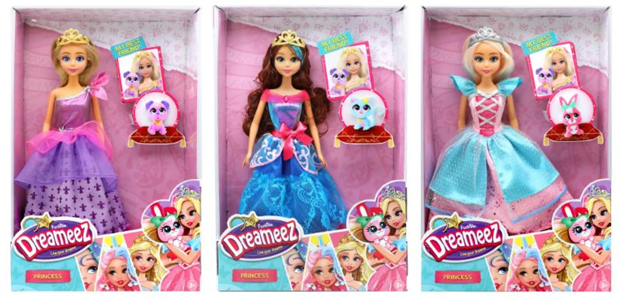 Funville Dreameez Deluxe Princess Doll - Fashion Accessories Ages 3+ Bundle