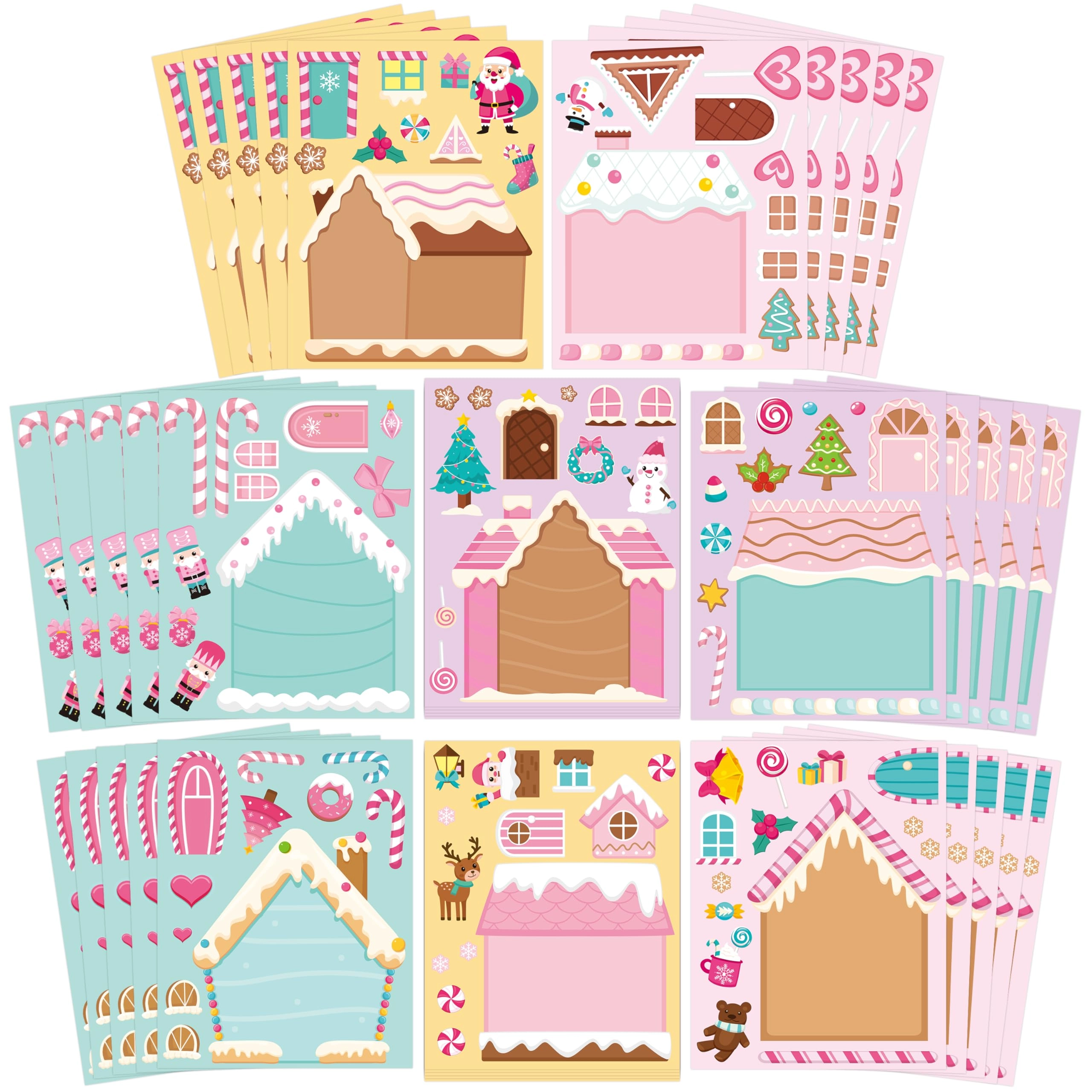 cy2side Gingerbread House Stickers - 40 piece(s)