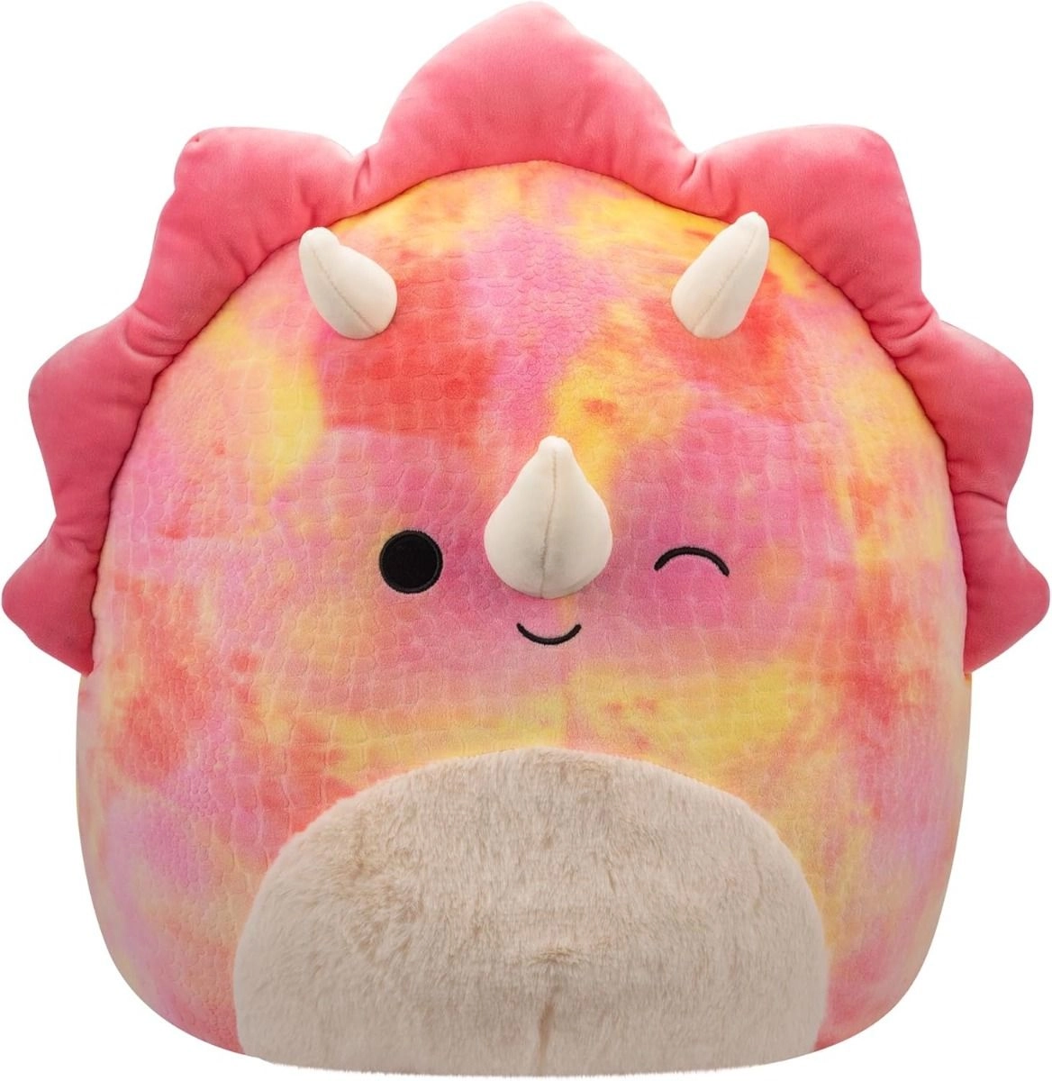 Squishmallows Trinity Tie-Dye Triceratops - 16 inch