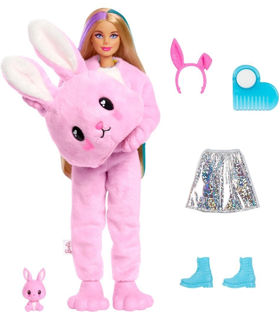 Barbie Cutie Reveal - Bunny Plush Costume with Pet Color Change