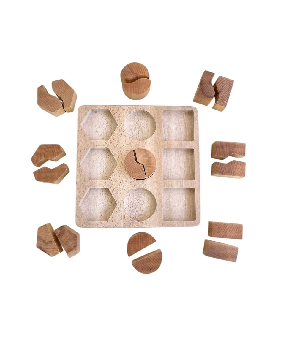 Shape Matching Board - Suitable for 3 years and above 19 pieces