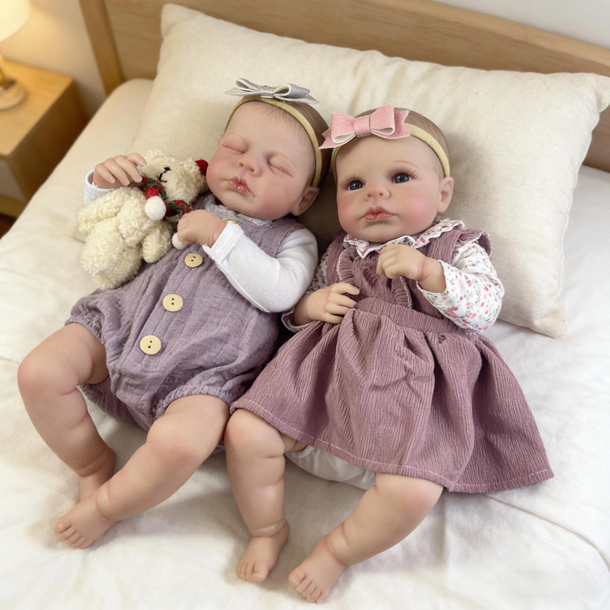 Nanjing Tianzeng Gifts Co.,Ltd Loulou Reborn Baby Doll - 20 inch Silicone Vinyl Girl Ages 3+