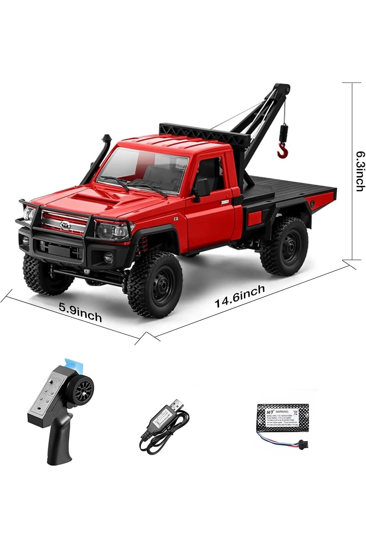 COLOR LAND CHILDRENS TOYS CENTER LLC Toyota Land Cruiser RC Crane - 1:12