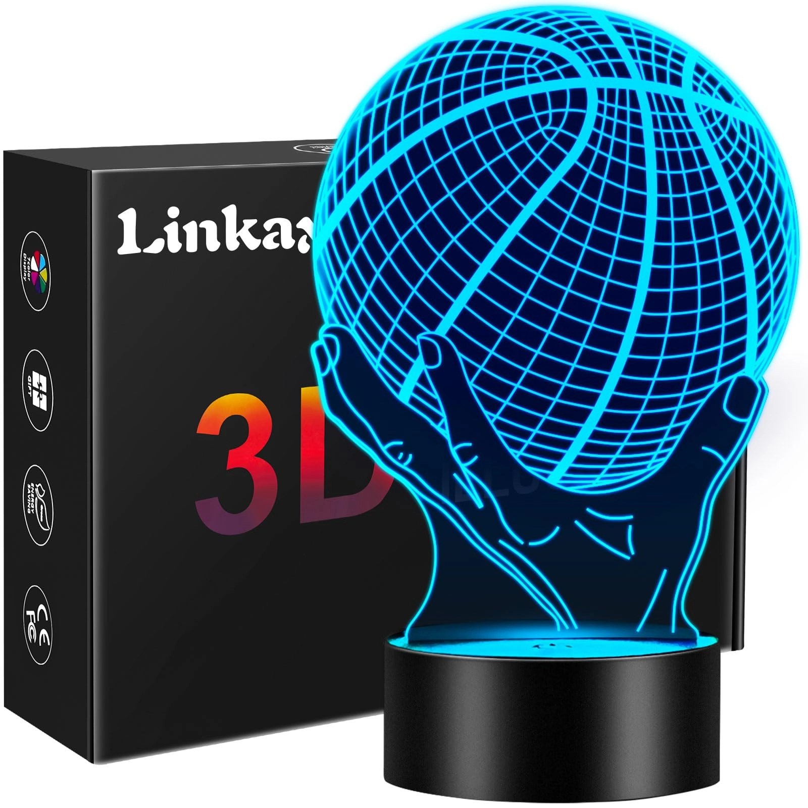 Basketball-02 - Battery Powered 16 Colors Changing