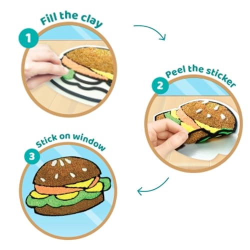 Clay Stickers - 3+ years 9 pcs