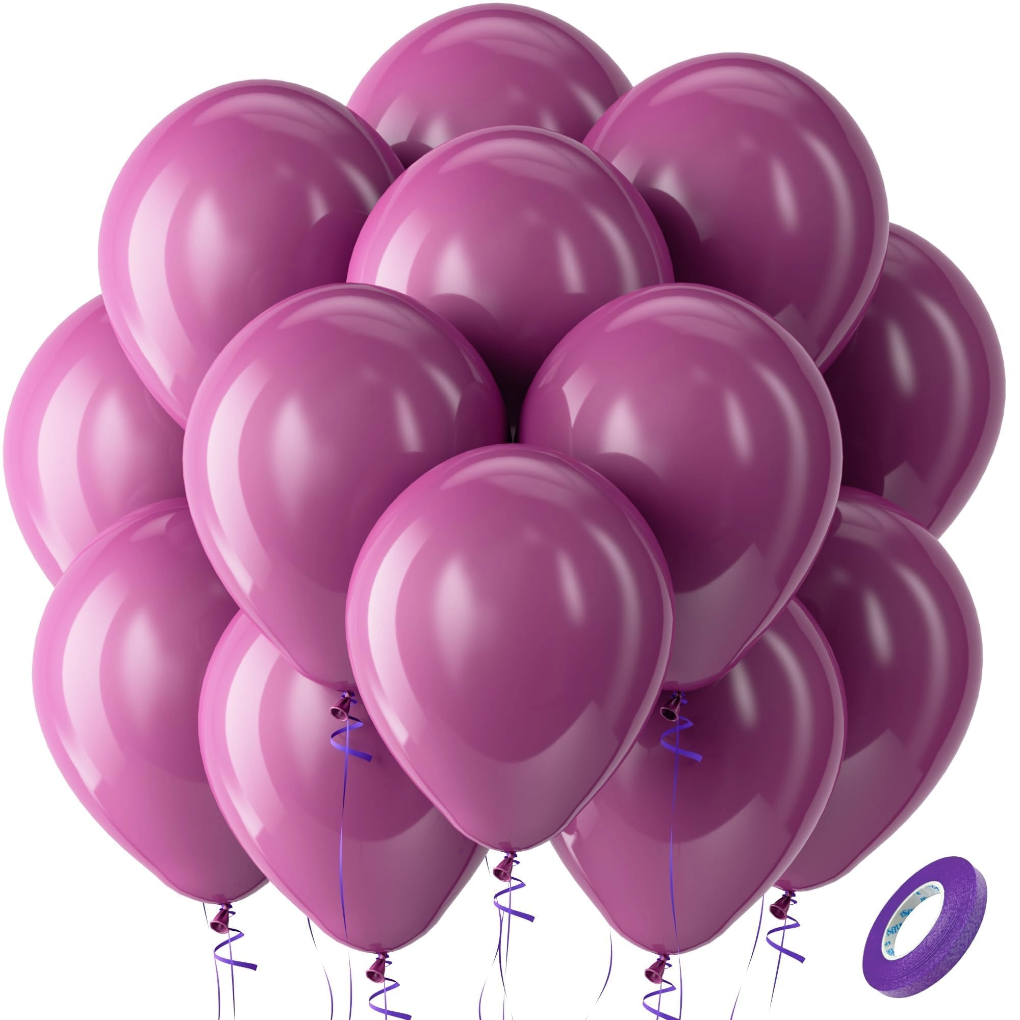 bezente Latex Party Balloons - 100 Pack Graduation; Anniversary; Wedding ； Birthday