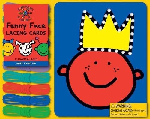 Chronicle Books Funny Face Lacing Cards - 10 pieces