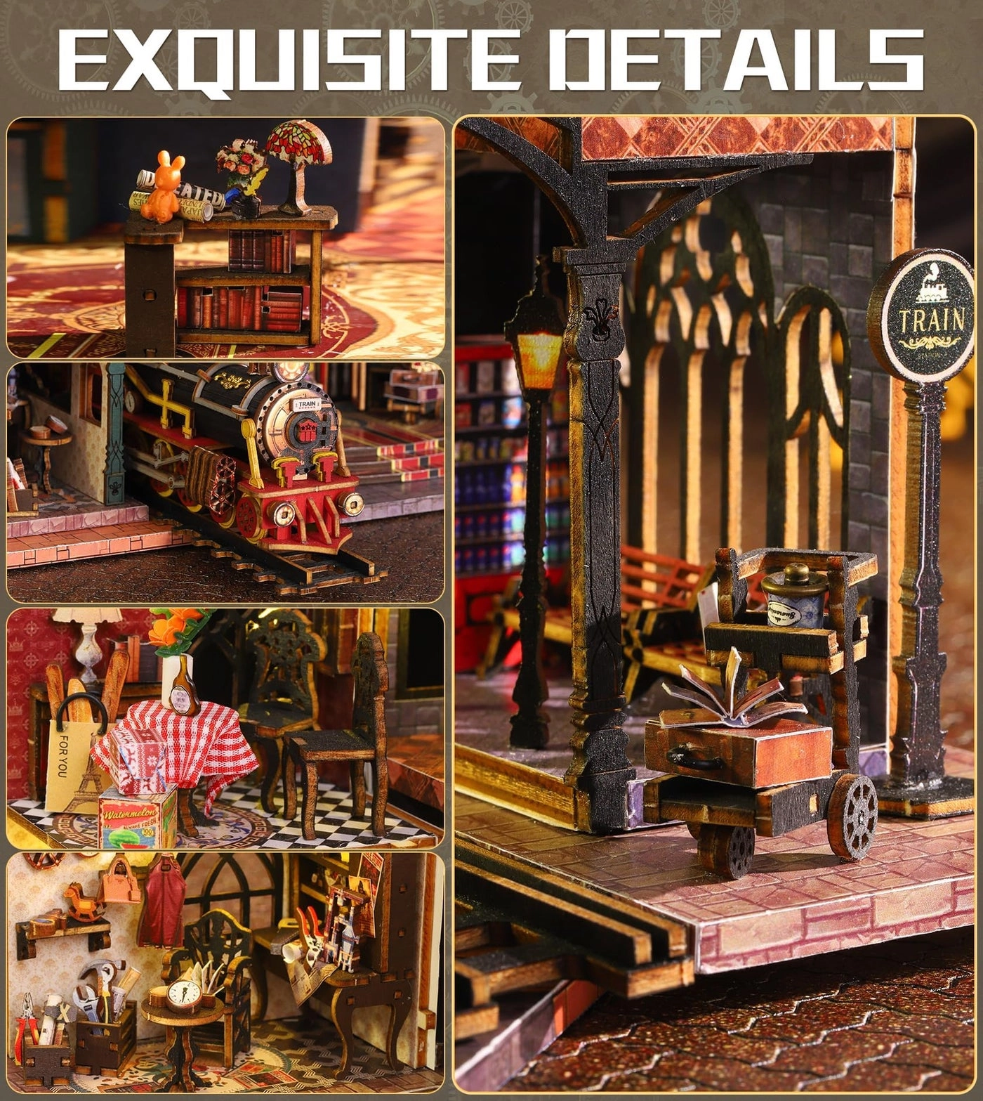 Book Nook Kit - Fantasy Train Platform