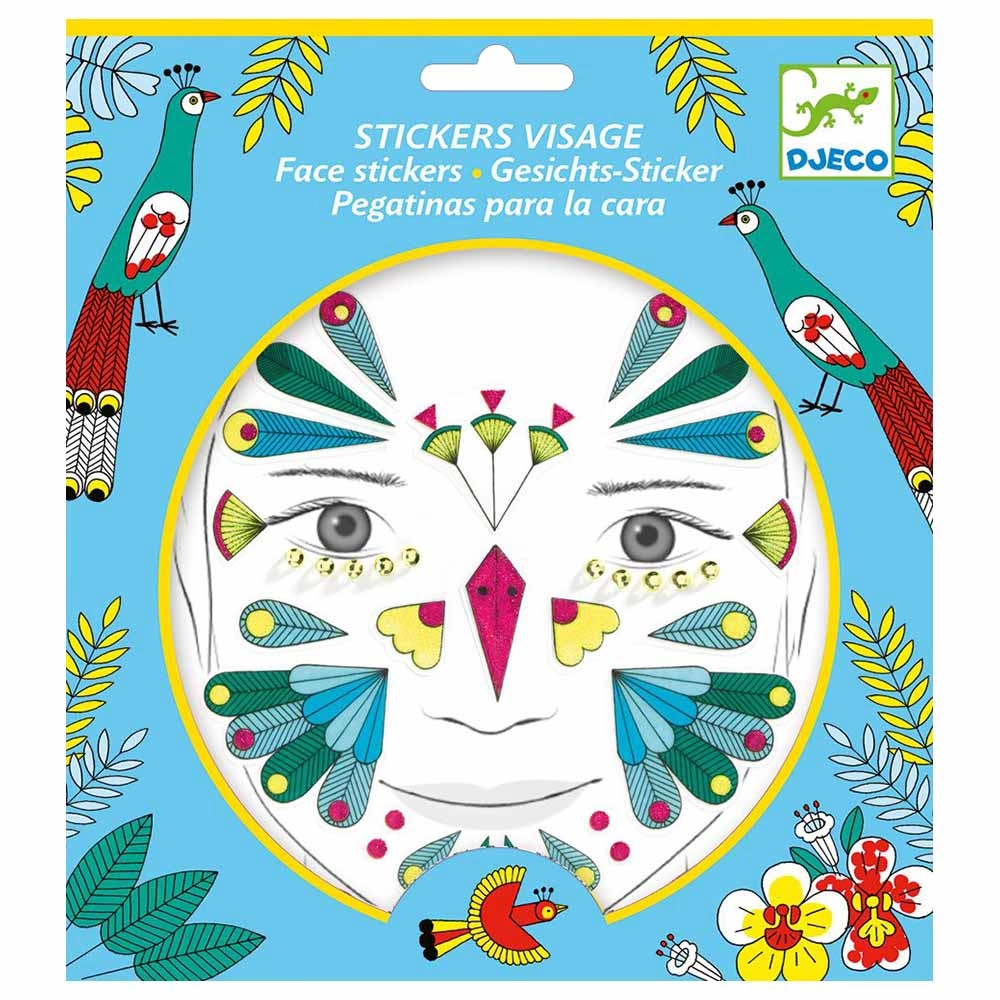 DJECO Bird Face Stickers