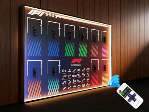 F1 car Wall Mount - 10car Black