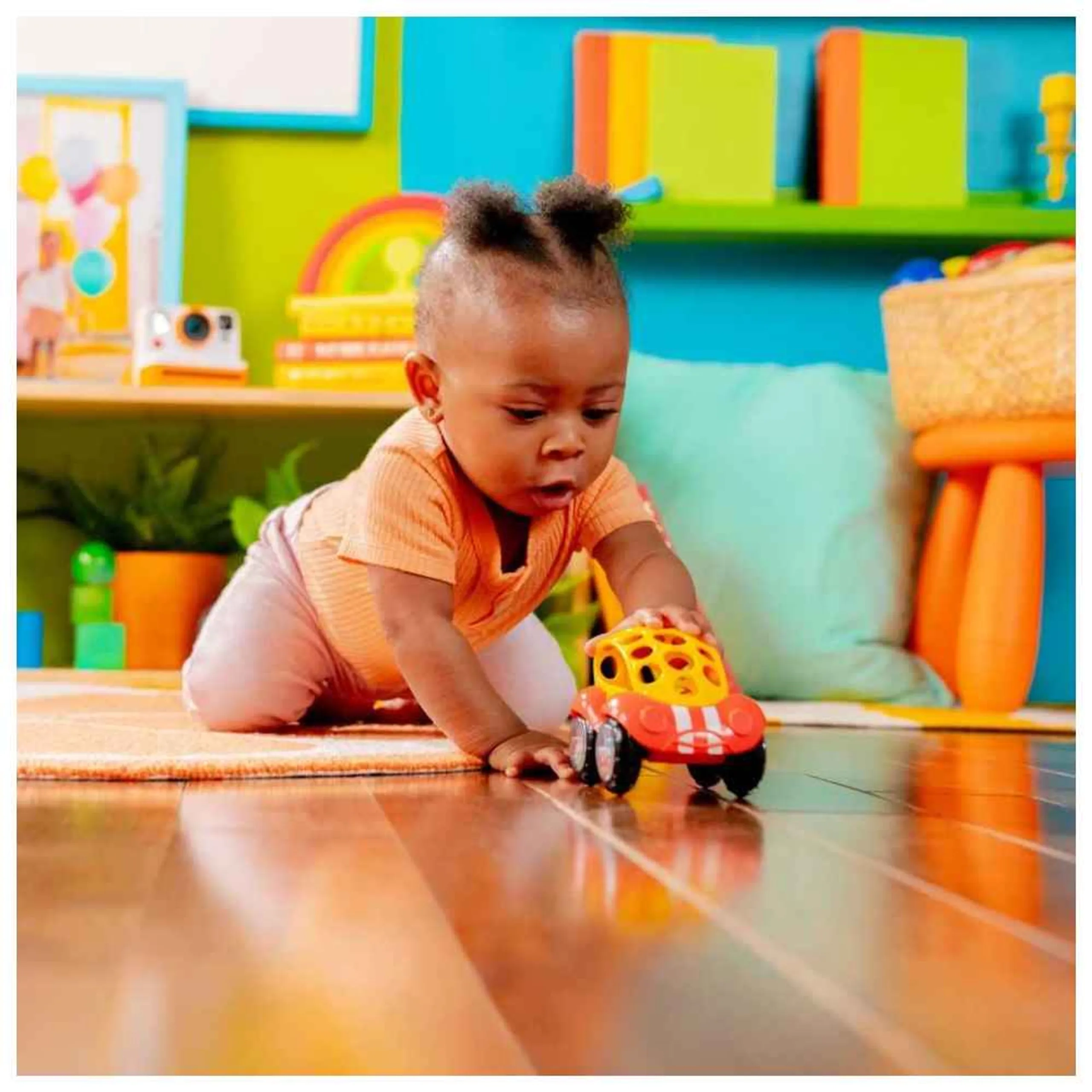 Rattle & Roll Toy - Suitable for 3 months & above Oball 1pc