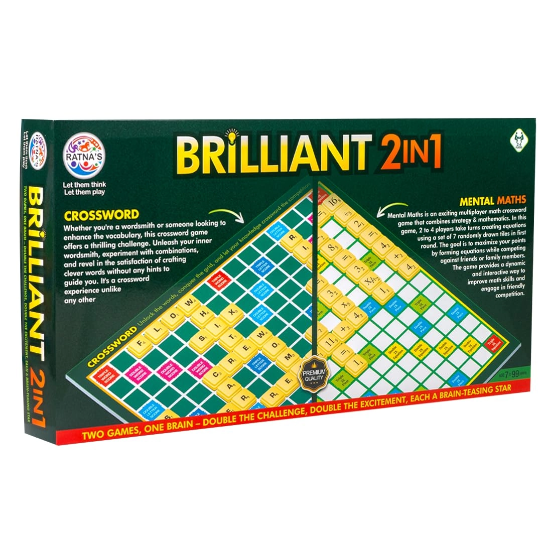 Brilliant 2 in 1 - Crossword & Mental Maths