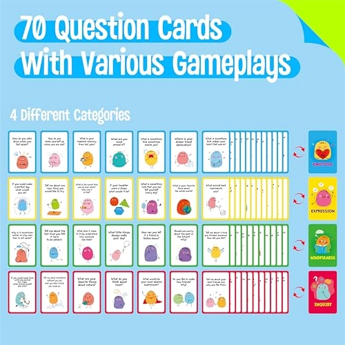 70 Conversation Cards - 3+ 70 pieces