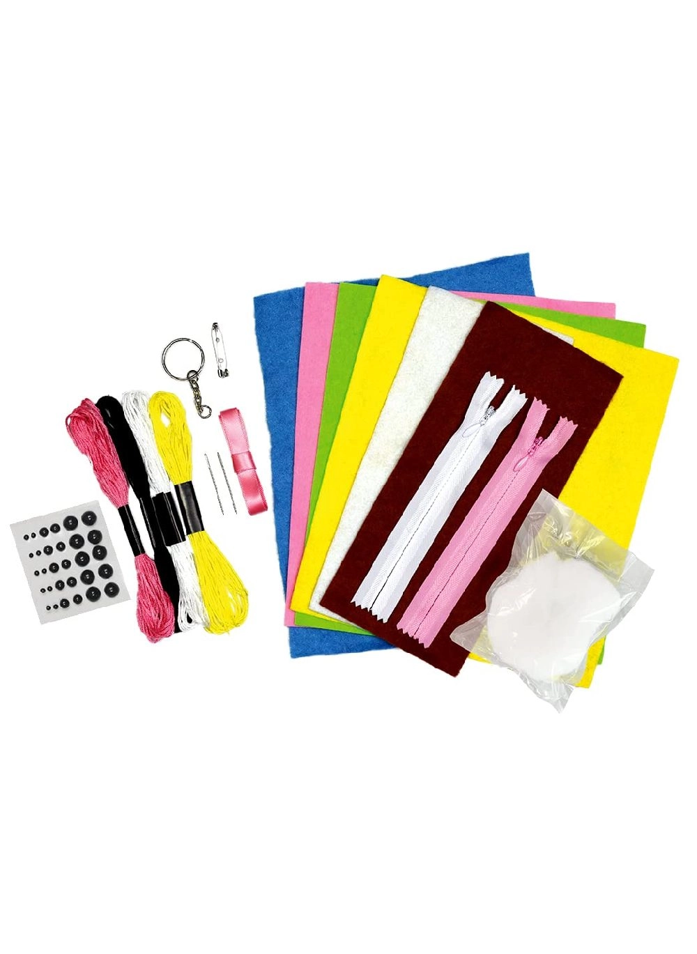 Zap Extra Sew Sweet Felt Craft - 6 colors 30 adhesive beads