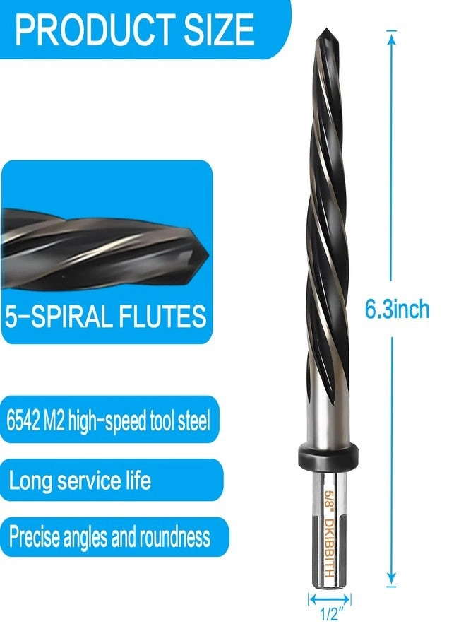 Bridge Construction Reamer Drill Bit - M2 HSS 5/8" 16mm