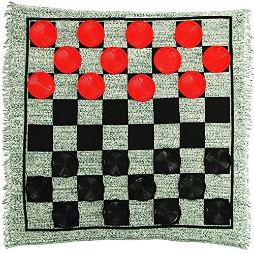 Giant Checkers - 3-in-1 Jumbo Reversible Rug