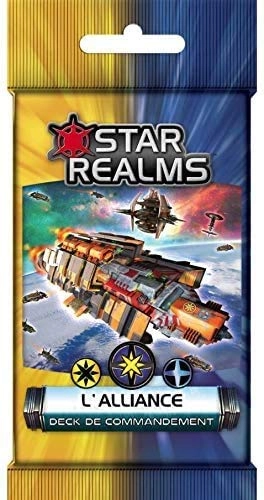 Star Realms: Command Deck - Union French + Star Realms: Command Deck - Unity + Star Realms: Command Deck - Alliance + Star Realms: Command Deck - The Pact + Star Realms: Command Deck - The Alignment + Star Realms: Command Deck - The Coalition + Bottle Opener