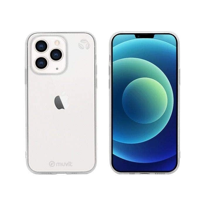 Muvit Recycletek Soft Case - recycled plastic Back Case for iPhone 13 Pro