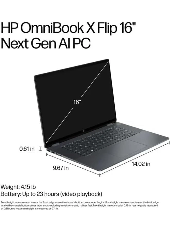 OmniBook X Flip - 16-Inch 4TB SSD 16GB Core Ultra 9 285H