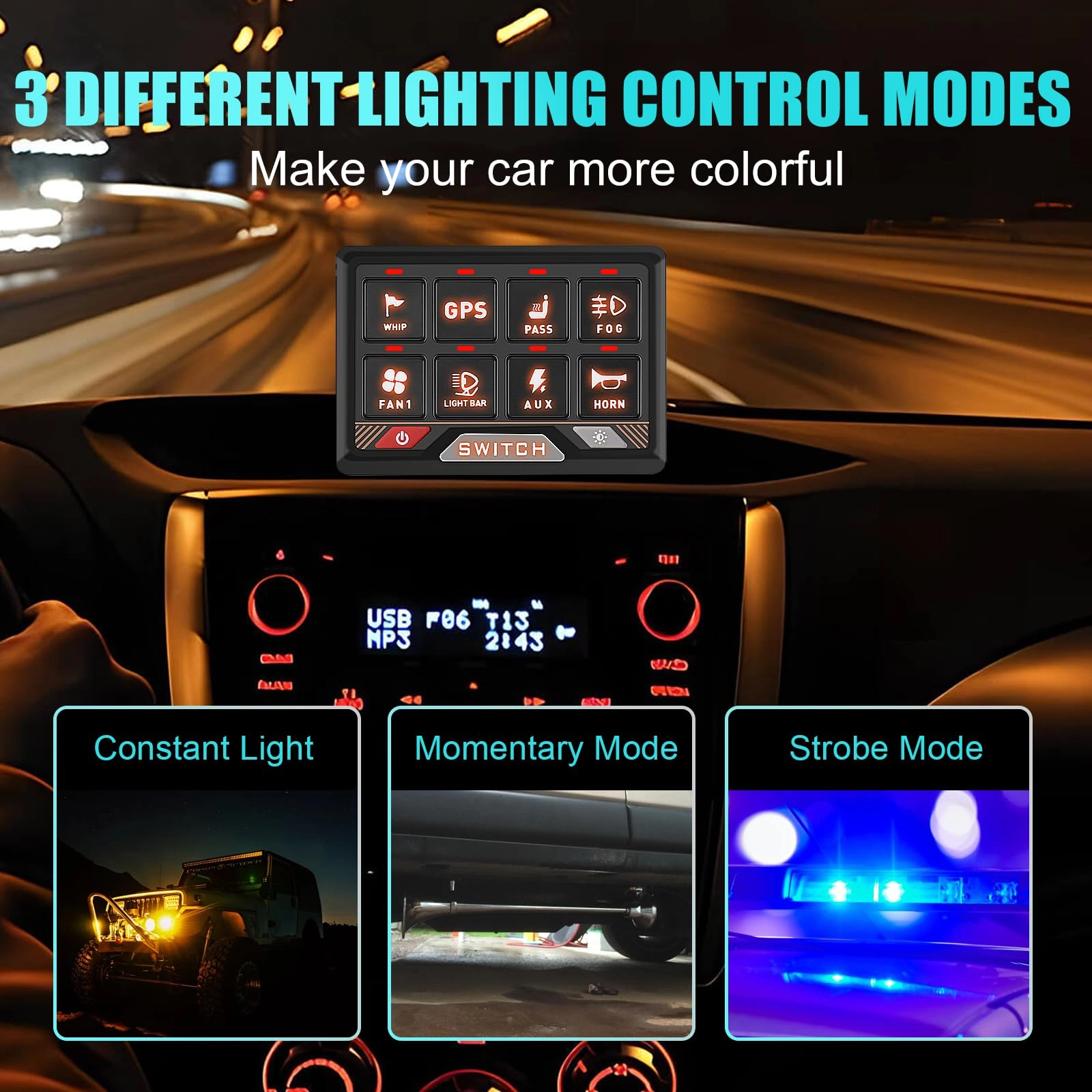 RGB Switch Panel - APP Control Bluetooth Dimmable
