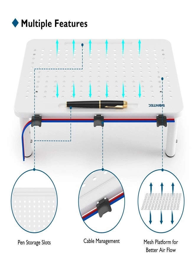 Monitor Stand Riser - 2 Pack 3 Height Adjustable 44LBS20KG