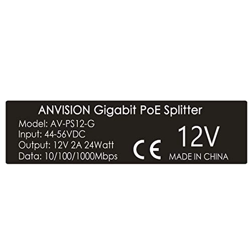 AV-PS12-G - 24W 48V IEEE 802.3af Gigabit Pack