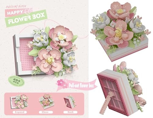 Mini Flower DIY Plant Building Blocks - 4 pcs Botanical