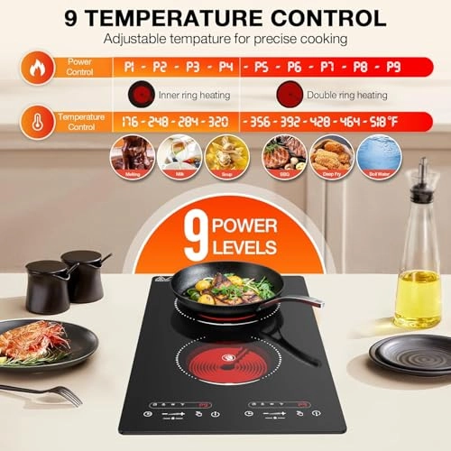 Stove Top 2 Burner Electric hob