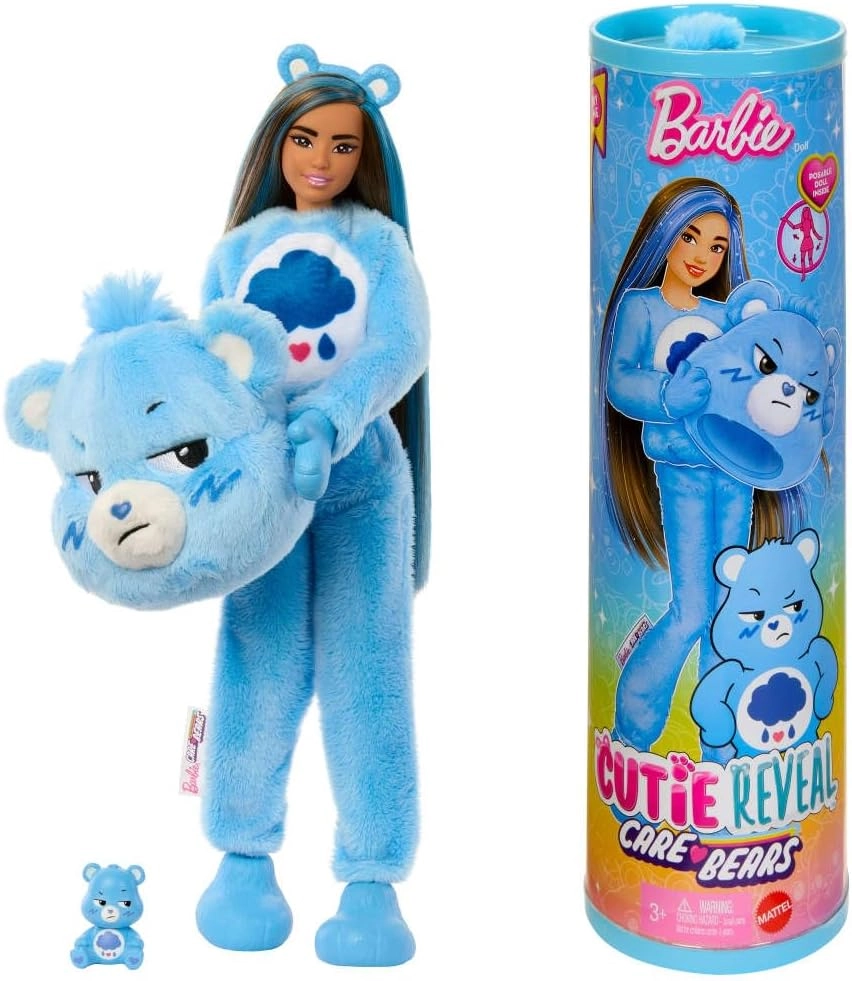 Barbie Grumpy Bear Chelsea Doll - Cutie Reveal Brunette Ages 3+