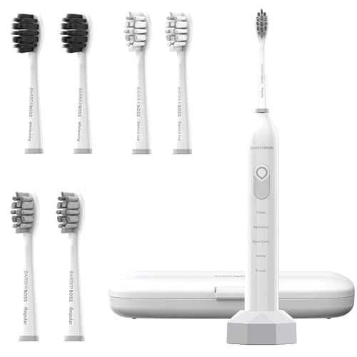 Electric Toothbrush - 5 Cleaning Modes 6 Toothbrush Heads