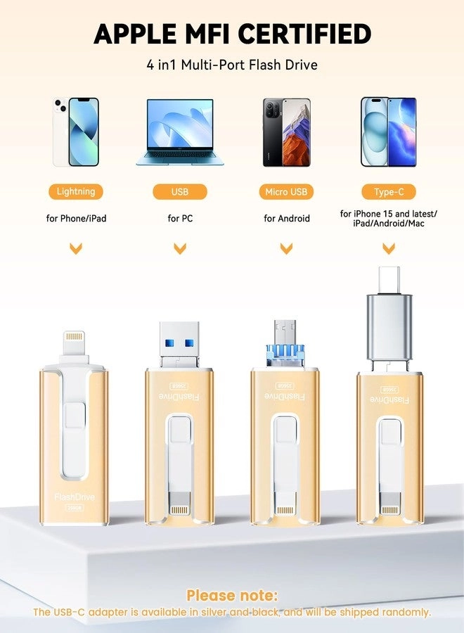 USB Stick - USB 3.0 Lightning Micro-USB USB-C 256GB