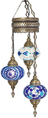 Turkish Moroccan Mosaic Ceiling Chandelier - 105 cm