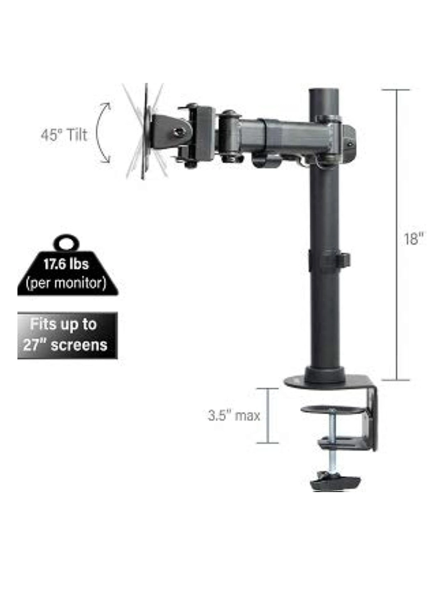 Dual Monitor Desk Mount Stand - 2