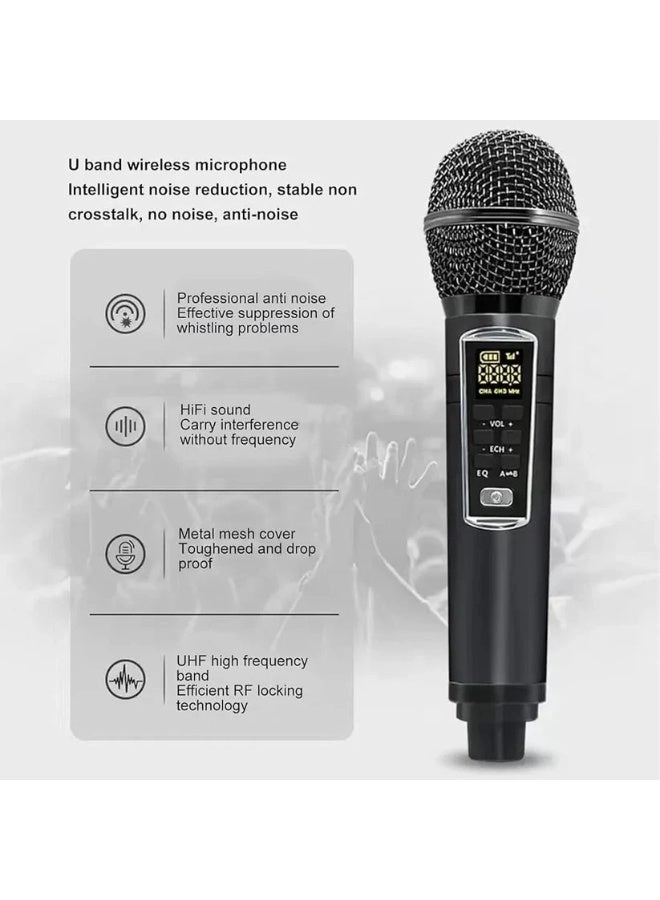 Karaoke Bluetooth Speaker - 2 Microphones