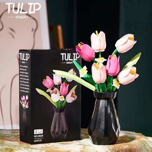 Tulip Bouquet Building Kit - 223 pcs