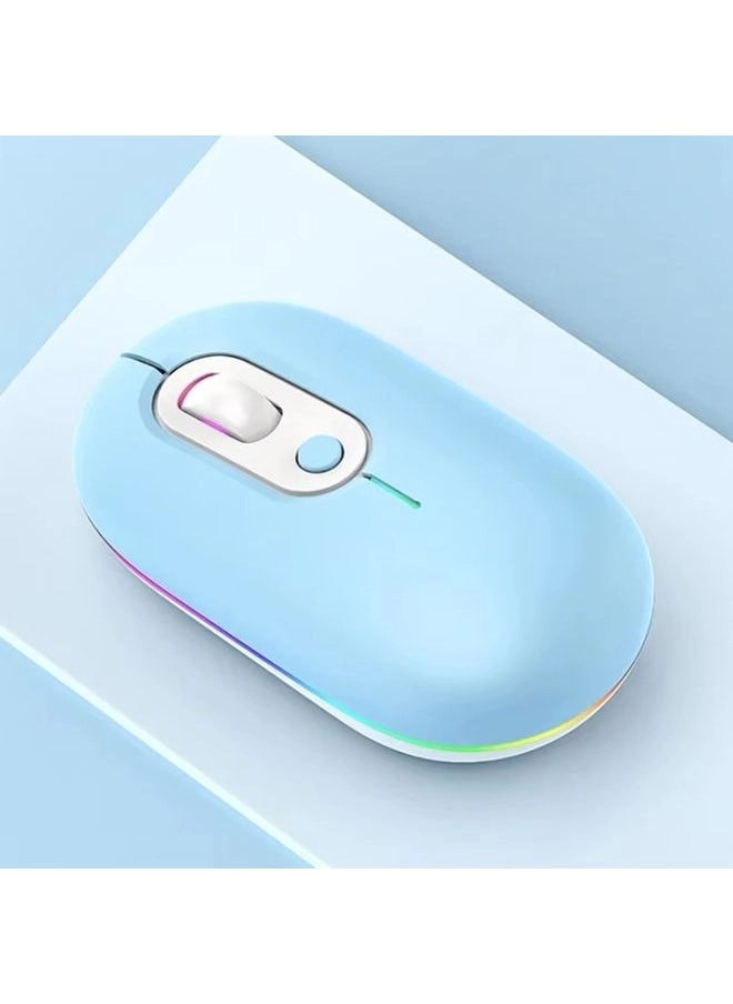 Rechargeable Illuminated Silent Wireless Mouse - Wireless